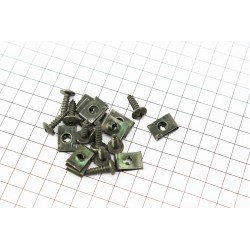 Крепление пластика с саморезом, к-кт 10шт Китай