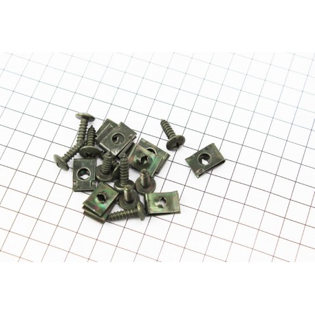 Кріплення пластика з саморізом к-кт 10шт Китай