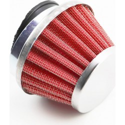 Фільтр повітряний нульовий 42мм прямий "конус", низький, червоний Китай