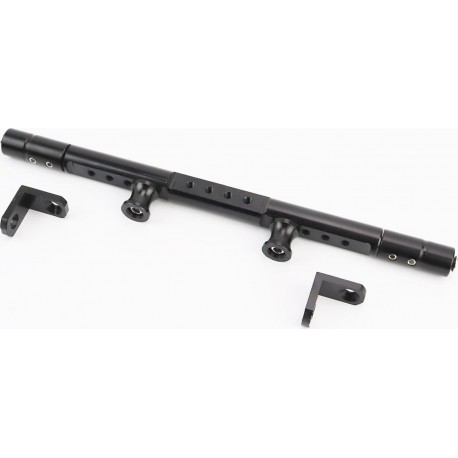 Перемычка руля для навесного оборудования (алюминиевая) 350мм, чёрная TUNING (крепление под зеркала) Китай