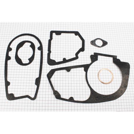 Прокладки двигателя 12V, к-кт 6 деталей, (паронит, медь) Украина