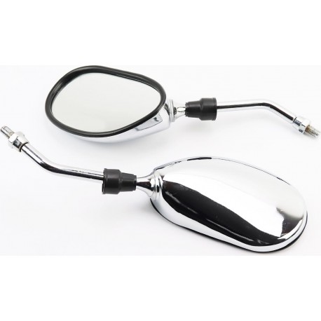 УЦІНКА Дзеркала к-кт DIO, хром "краплі", М8 (незначні подряпини, можливі дефекти фарбування, див. фото) Китай