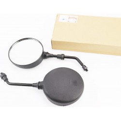 Зеркала к-кт круглые, чёрные "МОТО", М8 ZHENGHE