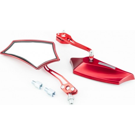 Дзеркала к-кт "ПРИЗМА" SPORT, червоні М8/10 (з регулюванням нахилу) тип 1 Китай