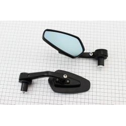 Дзеркала к-кт "ПРИЗМА" SPORT, чорні (кріплення в торець керма під заглушки) Китай