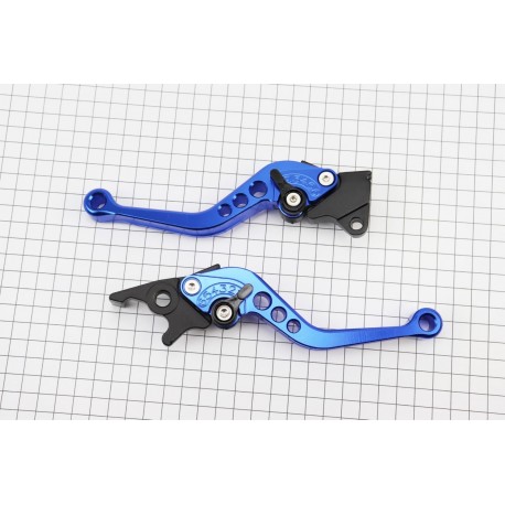 Рычаги руля к-кт TUNING с регулировкой нажатия (правый диск тормоз), синий PСR