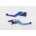 Рычаги руля к-кт TUNING с регулировкой нажатия (правый диск тормоз), синий PСR