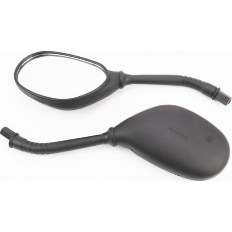 Зеркала к-кт DIO, чёрные "капли", М8 "длинная ножка в чехле резиновом" Китай