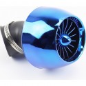 Фильтр воздушный нулевой 42мм 45град. "ТУРБИНА", синий тип 2 Китай