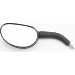 Зеркало ПРАВОЕ "ОВАЛ" чёрное, М8 Китай