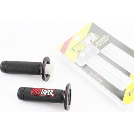 Ручки керма із вставкою, чорно-червоні PROTAPER