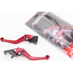 Рычаги руля к-кт TUNING с регулировкой нажатия (правый диск тормоз), красные RIDE IT