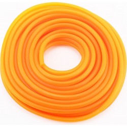 Шланг паливний 5x8мм-17метрів, помаранчевий "силікон" Китай