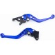 Рычаги руля к-кт TUNING с регулировкой нажатия (правый диск тормоз), синие Китай