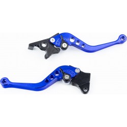 Рычаги руля к-кт TUNING с регулировкой нажатия (правый диск тормоз), синие Китай
