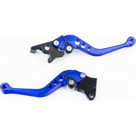 Важелі керма к-кт TUNING з регулюванням натискання (правий диск гальмо), сині Китай