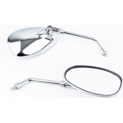 Зеркала к-кт "ОВАЛ" хром-пластик, М8 Китай