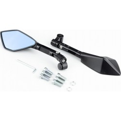 Дзеркала к-кт «ПРИЗМА» SPORT, чорні М8/10 (аеродинамічні, з регулюванням нахилу, антиблікові) (2814) Китай