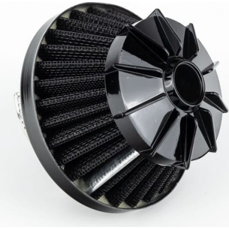 Фильтр воздушный нулевой 28мм, прямой "конус", чёрный (малый) Китай