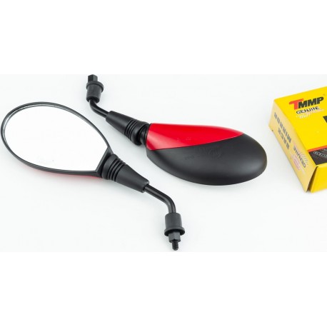 Зеркала к-кт "ОВАЛ" с красной вставкой, М8 TMMP