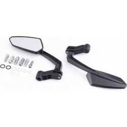 Зеркала призма М8/10 (с регулировкой наклона), чёрные (SH-3901) Китай