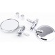 Зеркала на мотоцикл круглые, крепл. в торец руля, хром (SH-001) Китай