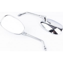 Дзеркала на мотоцикл "ретро" М10, хром (сертифікація ССС) (SH-2001-DB) Китай