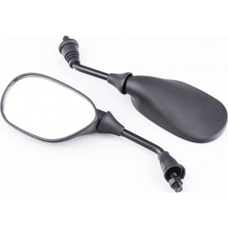 Зеркала на Yamaha капли М10, чёрные (SH-1773) Китай