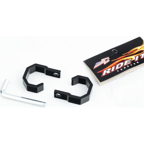 Крючок вещевой (алюминий) TUNING, к-кт 2шт, чёрный RIDE IT