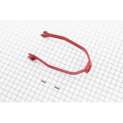 Крепление заднего щитка 8,5", пластмассовое, красное (электросамокат) Китай