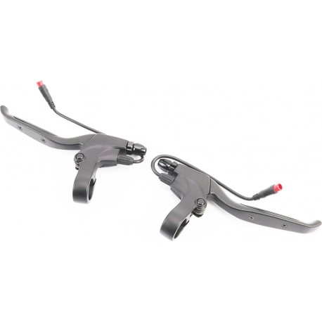 Тормозные ручки с резиновыми вставками, чёрные Т4 (электросамокат) Китай