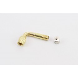 Удлинитель для камер (угловой 90°), латунь (электросамокат) Китай