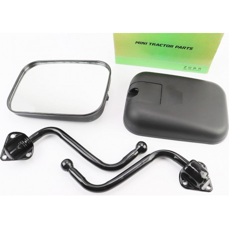 Зеркала к-кт на МОТОТРАКТОР, "прямоугольные" 210x145мм-чёрные, крепление под три болта ZUBR
