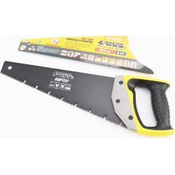 Ножовка по дереву 350мм, 9TPI MAX CUT, закалённый зуб, 3D заточка, тефлоновое  BLACK ALLIGATOR (14-2435) MASTERTOOL