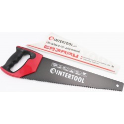 Ножівка по дереву 400мм, 7TPI, загартований зуб, 3D заточування, тефлонове покриття HT-3107 INTERTOOL