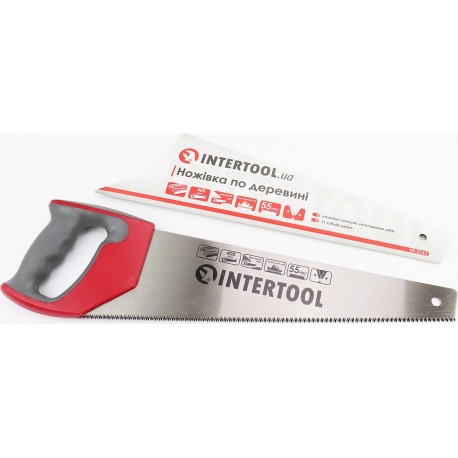 Ножівка по дереву 400мм, 11TPI, загартований зуб, 3D заточування (HT-3161) INTERTOOL