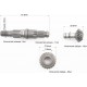 Вал редуктора нижнього + шестерня 2шт 7T, к-кт 3шт Китай
