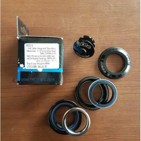 NECO, 1\1-8", Безрезб. Под Интегр. рулевую, ПРОМ. Подшипник, Черные, В коробке