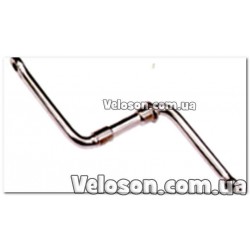 Шатун цельнолитой "Кочерга", для детских велосипедов,  длина 102 мм,   Резьба: R-13/16" * 24T/L-3/4" * 24T