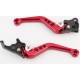 Рычаги руля к-кт TUNING с регулировкой нажатия (правый диск тормоз), красные RIDE IT