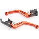 Важелі керма к-кт TUNING з регулюванням натискання (правий диск гальмо), оранжеві RIDE IT