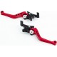 Рычаги руля к-кт TUNING с регулировкой нажатия (диск тормоз), красные RIDE IT