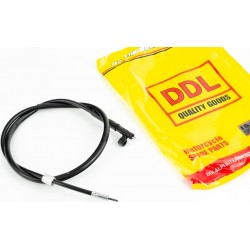 Трос спидометра (квадрат-вилка, гайка-шток с ухом под болт) (трос 102см/ кожух 100см) DDL