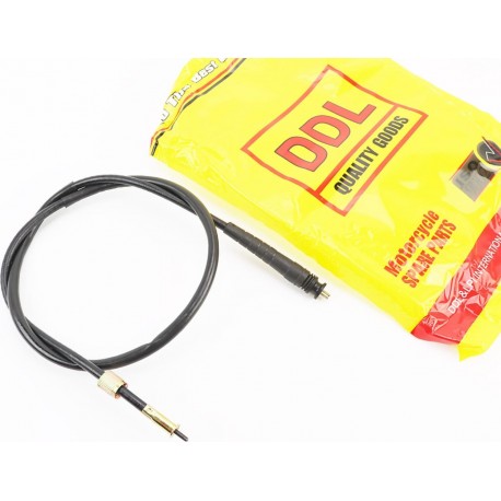 Трос спидометра (квадрат-вилка, гайка-шток толстый) (трос 101см/ кожух 99см) DDL