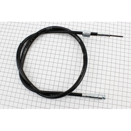 Трос спідометра (квадрат-вилка, гайка-шток тонкий) (трос 98см/ кожух 96см) DDL