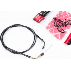 Трос газа 4Т-50cc (крепление верхнее с шайбой) (трос 210см/ кожух 199см) GX-Viper