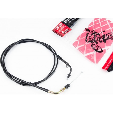 Трос газу 4Т-50cc (кріплення верхнє з шайбою) (трос 210см/ кожух 199см) GX-Viper