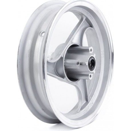 УЦЕНКА Диск передний литой MT2,50x12 d12мм (диск торм. 3 болта) "3 луча", серый тип 1 (царапины возле оси, см. фото) Китай