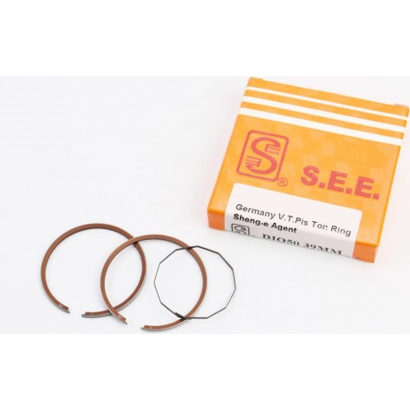 Кільця поршневі Honda DIO50 39мм STD (замки внутрішні), жовта коробка SEE