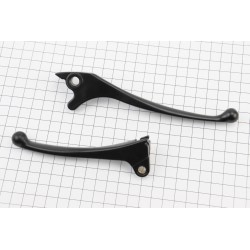 Рычаги руля к-кт (правый диск тормоз) Honda DIO, чёрные Китай